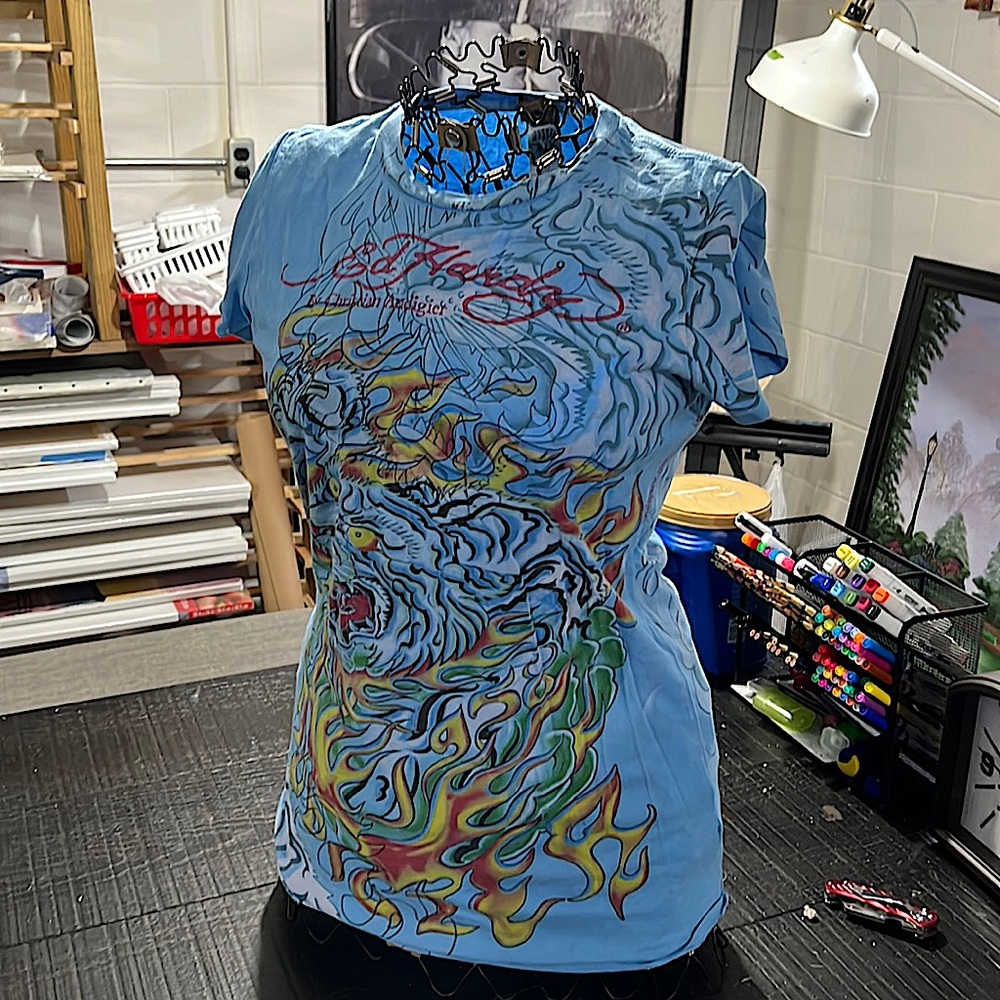 Women’s vintage Ed Hardy T-shirt.